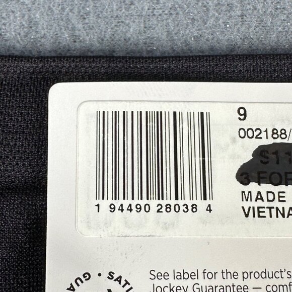 Jockey Women's Size XXL 9 Panty Hi Cut Smooth And Shine Black New With Tags - Picture 5 of 9